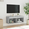Betongraues TV-Board mit LED-Beleuchtung Vladislava 80x30x30cm