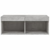 Betongraues TV-Board mit LED-Beleuchtung Vladislava 80x30x30cm