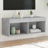Betongraues TV-Board mit LED-Beleuchtung Vladislava 80x30x30cm