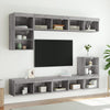 TV-Unterschrank Vladislava mit LED-Beleuchtung 80x30x30cm (Sonoma)