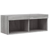 TV-Unterschrank Vladislava mit LED-Beleuchtung 80x30x30cm (Sonoma)