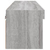 TV-Unterschrank Vladislava mit LED-Beleuchtung 80x30x30cm (Sonoma)