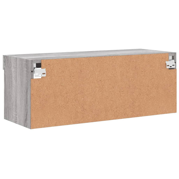 TV-Unterschrank Vladislava mit LED-Beleuchtung 80x30x30cm (Sonoma)