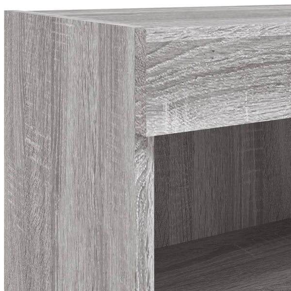 TV-Unterschrank Vladislava mit LED-Beleuchtung 80x30x30cm (Sonoma)