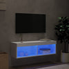 Weißer TV-Unterschrank mit LED-Beleuchtung Vladislava 100x30x30cm