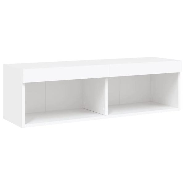 Weißer TV-Unterschrank mit LED-Beleuchtung Vladislava 100x30x30cm
