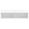 Weißer TV-Unterschrank mit LED-Beleuchtung Vladislava 100x30x30cm
