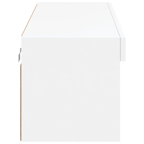 Weißer TV-Unterschrank mit LED-Beleuchtung Vladislava 100x30x30cm