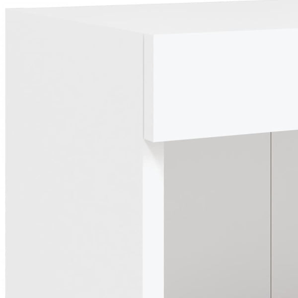 Weißer TV-Unterschrank mit LED-Beleuchtung Vladislava 100x30x30cm
