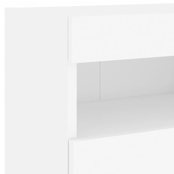 Weißer TV-Wandschrank Manceva 40x30x40cm (mit LED-Beleuchtung)