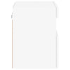 Weißer TV-Wandschrank Manceva 40x30x40cm (mit LED-Beleuchtung)