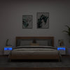 Weiße TV-Wandschränke mit LED-Beleuchtung Manceva 40x30x40cm (2 Stk.)