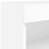 Weiße TV-Wandschränke mit LED-Beleuchtung Manceva 60x30x40cm (2 Stück)