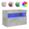 Betongrauer TV-Wandschrank Manceva 60x30x40cm (mit LED-Beleuchtung)