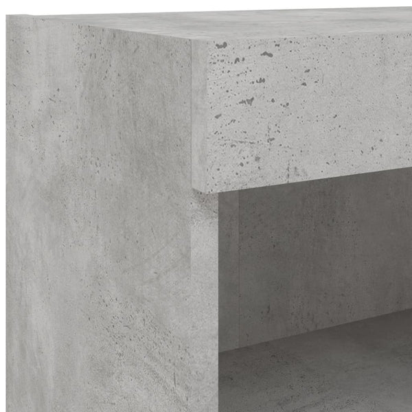 Betongrauer TV-Wandschrank Manceva 60x30x40cm (mit LED-Beleuchtung)