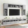 Betongrauer TV-Wandschrank Manceva 60x30x40cm (mit LED-Beleuchtung)