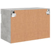 Betongrauer TV-Wandschrank Manceva 60x30x40cm (mit LED-Beleuchtung)