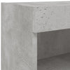 TV-Wandschränke Manceva 60x30x40cm, betongrau (2 Stück mit LED-Beleuchtung)
