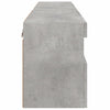TV-Wandschränke Manceva 60x30x40cm, betongrau (2 Stück mit LED-Beleuchtung)