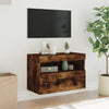 Savanna Eiche TV-Wandschrank Manceva 60x30x40cm (mit LED-Beleuchtung)
