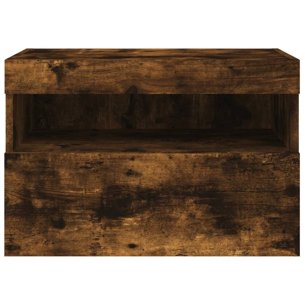 Savanna Eiche TV-Wandschrank Manceva 60x30x40cm (mit LED-Beleuchtung)
