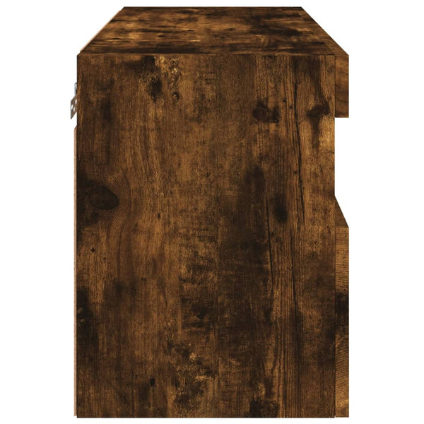 Savanna Eiche TV-Wandschrank Manceva 60x30x40cm (mit LED-Beleuchtung)
