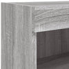 Grauer TV-Wandschrank Manceva 60x30x40cm (mit LED-Beleuchtung Sonoma)