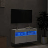 Weißer TV-Wandschrank Manceva 80x30x40cm (mit LED-Beleuchtung)