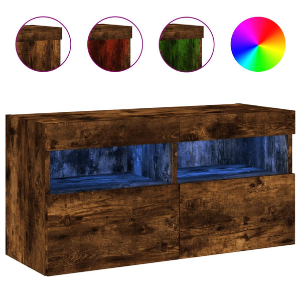 TV-Wandschrank Savutammi Manceva 80x30x40cm (mit LED-Beleuchtung)