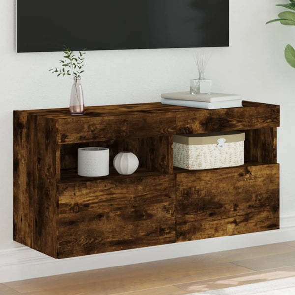 TV-Wandschrank Savutammi Manceva 80x30x40cm (mit LED-Beleuchtung)