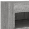 Grauer TV-Wandschrank Manceva 80x30x40cm (mit LED-Beleuchtung Sonoma)