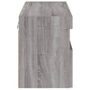 Grauer TV-Wandschrank Manceva 80x30x40cm (mit LED-Beleuchtung Sonoma)