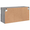 Grauer TV-Wandschrank Manceva 80x30x40cm (mit LED-Beleuchtung Sonoma)