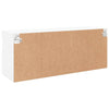 Weißer TV-Wandschrank Manceva 100x30x40cm (mit LED-Beleuchtung)