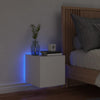 Weiße TV-Wandhalterung Genutu 30,5x35x30cm (mit LED-Beleuchtung)