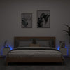 Weiße TV-Wandschränke mit LED-Beleuchtung Genutu 30,5x35x30cm (2 Stk.)