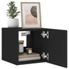 Schwarze TV-Wandschränke mit LED-Beleuchtung Genutu 30,5x35x30cm (2 St.)