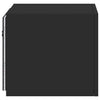 Schwarze TV-Wandschränke mit LED-Beleuchtung Genutu 30,5x35x30cm (2 St.)