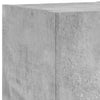 Betongrauer TV-Wandschrank Genutu 30,5x35x30cm (mit LED-Beleuchtung)