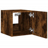 Räuchereiche TV-Wandschrank Genutu 30,5x35x30cm (mit LED-Beleuchtung)