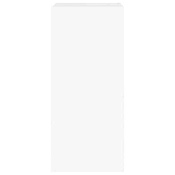 Valkoinen tv-seinäkaappi Genutu 30,5x35x70cm (led-valoilla)