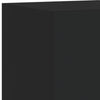 Schwarzer TV-Wandschrank Genutu 30,5x35x70cm (mit LED-Beleuchtung)