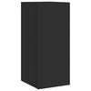 Schwarzer TV-Wandschrank Genutu 30,5x35x70cm (mit LED-Beleuchtung)