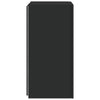 Schwarzer TV-Wandschrank Genutu 30,5x35x70cm (mit LED-Beleuchtung)