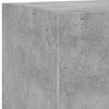Betoninharmaa tv-seinäkaappi Genutu 30,5x35x70cm (led-valoilla)