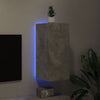 Betoninharmaa tv-seinäkaappi Genutu 30,5x35x70cm (led-valoilla)
