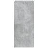 Betoninharmaa tv-seinäkaappi Genutu 30,5x35x70cm (led-valoilla)