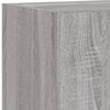 Harmaa tv-seinäkaappi Genutu 30,5x35x70cm (led-valoilla sonoma)