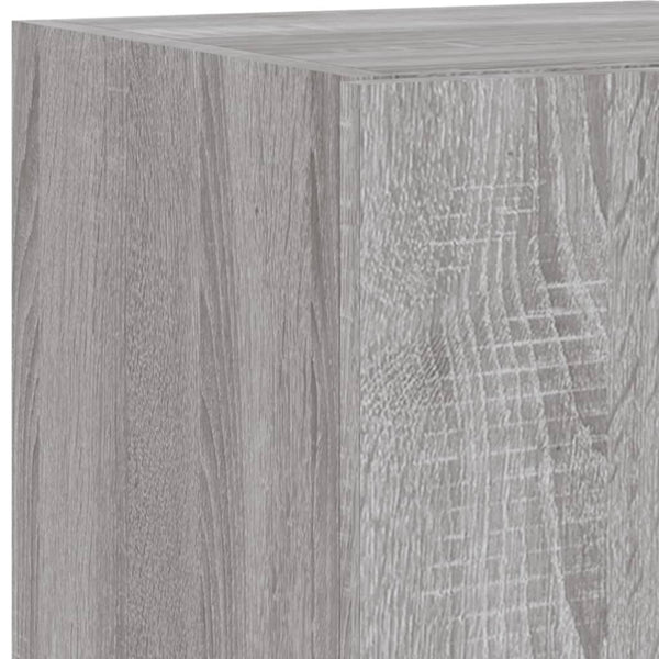 Harmaa tv-seinäkaappi Genutu 30,5x35x70cm (led-valoilla sonoma)