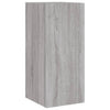 Harmaa tv-seinäkaappi Genutu 30,5x35x70cm (led-valoilla sonoma)
